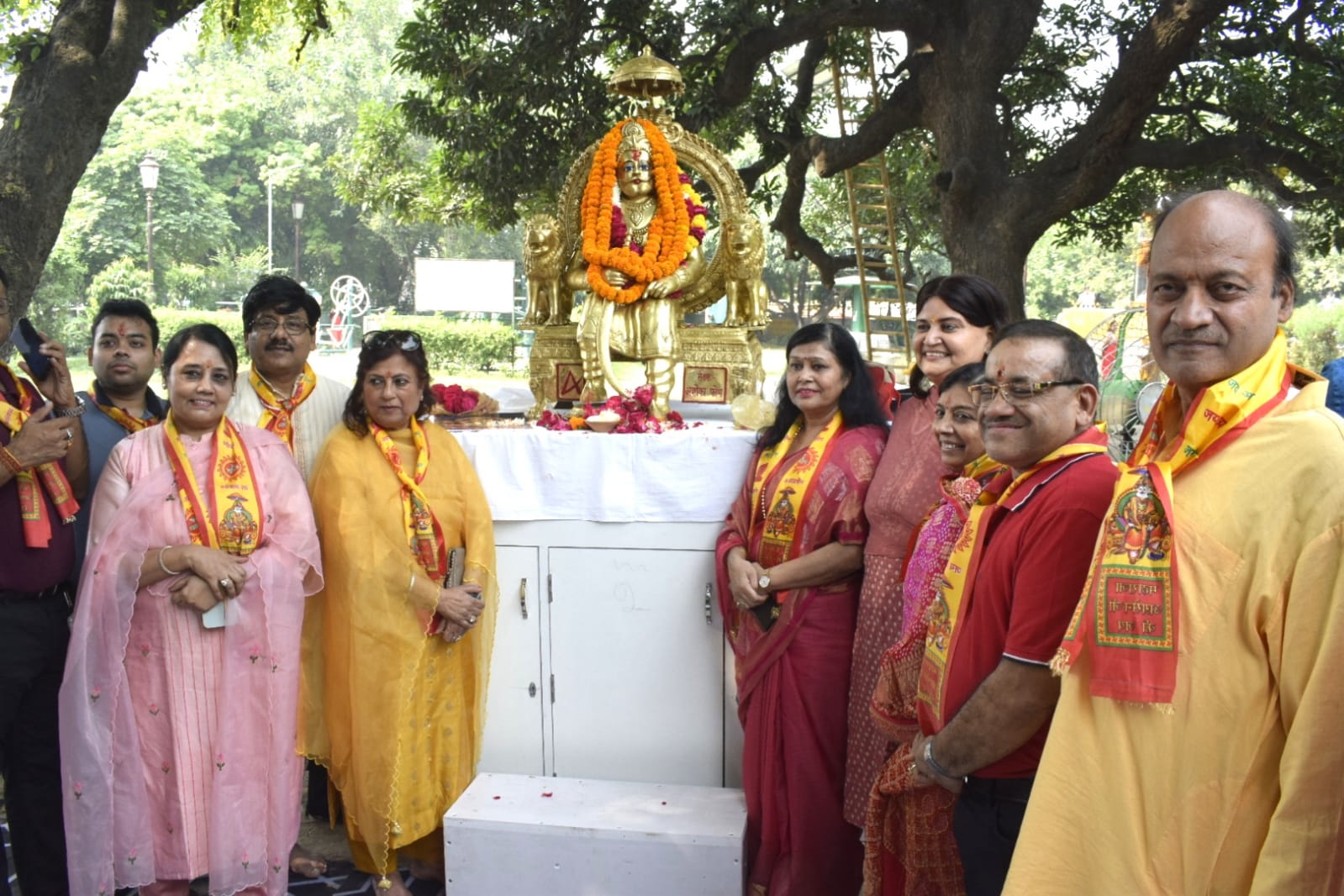 श्री श्री 1008 महाराजा अग्रसेन महाराज की जयंती पर हवन एवं रंगोली प्रतियोगिता का आयोजन