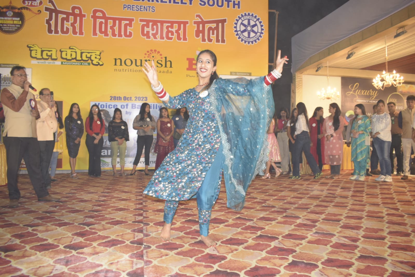 मेला क़्वीन बनी सोनम वर्मा , मेघनाथ कुंभकरण और रावण का हुआ दहन