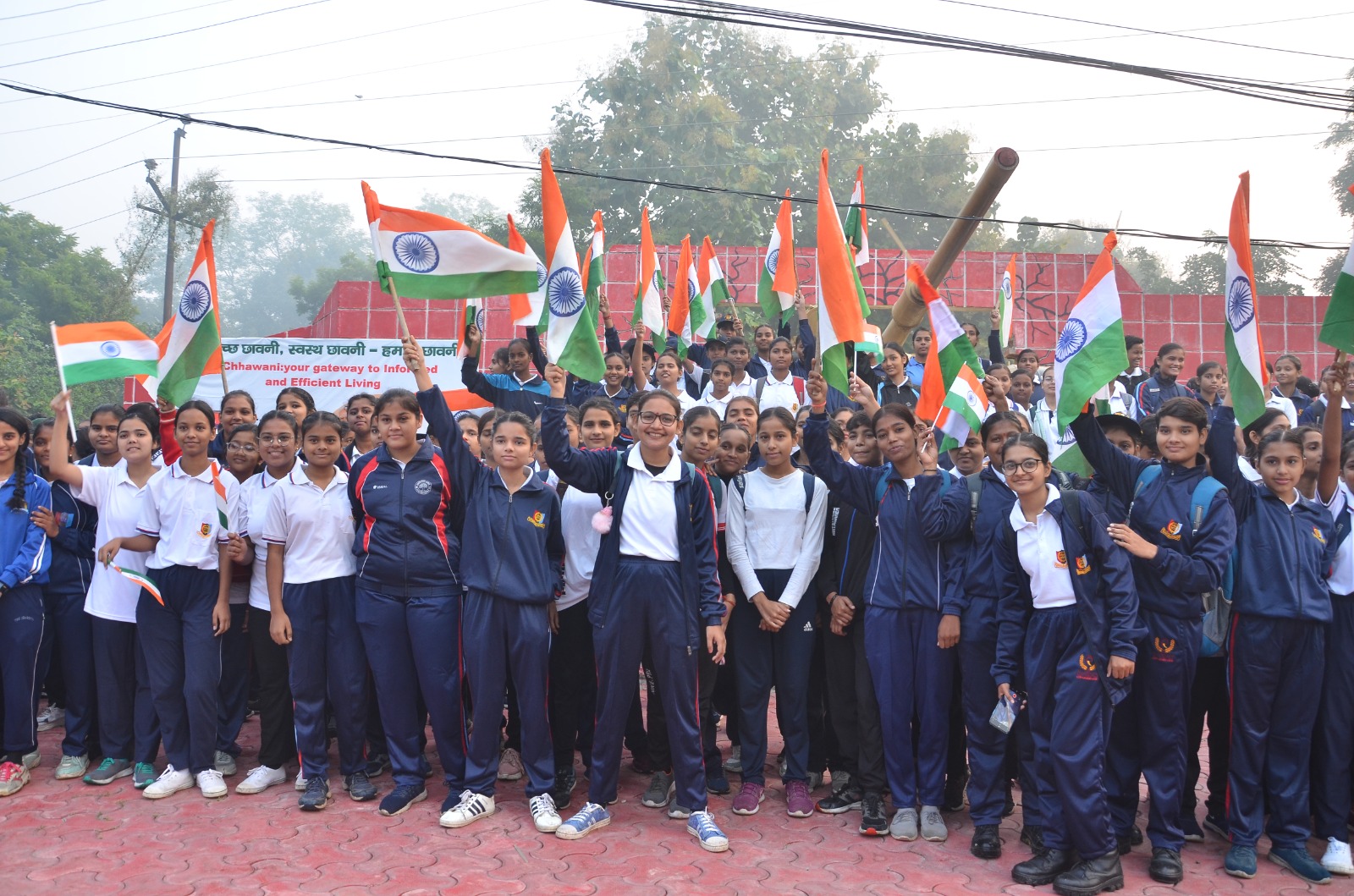 राष्ट्रीय एकता दिवस पर एनसीसी द्वारा रन फॉर यूनिटी