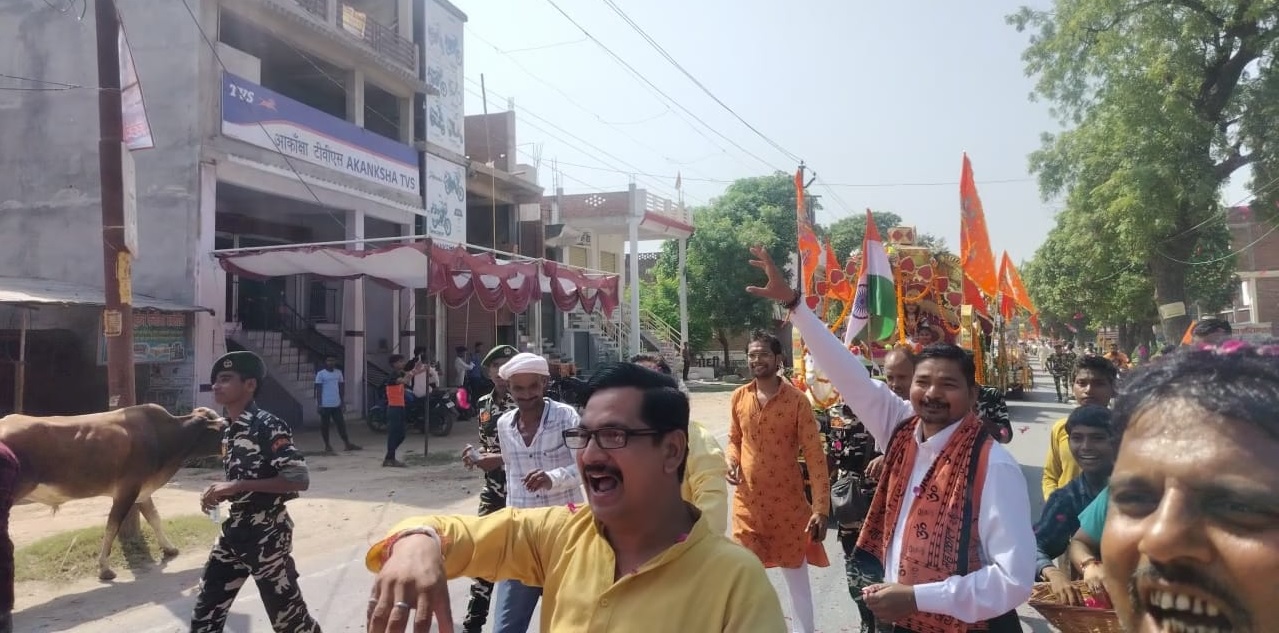 हिंदुत्व शौर्य जागरण यात्रा के स्वागत में उमड़ा फतेहपुर