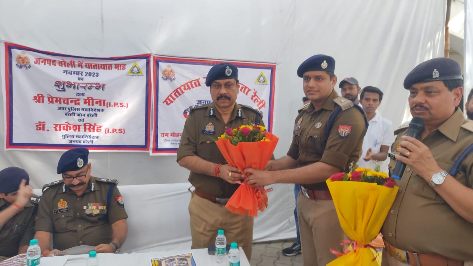 यातायात माह की रैली को झंडी दिखाकर एडीजी ने किया रवाना , यातयात माह की आज से शुरुआत