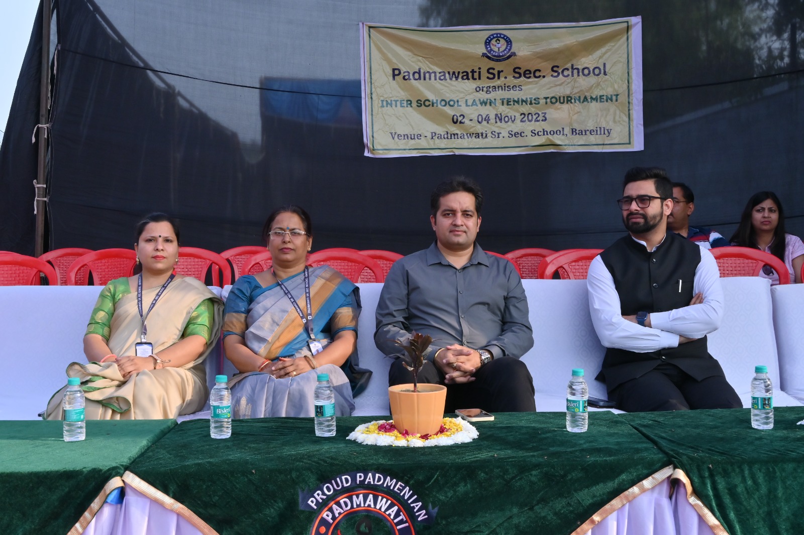 पद्मावती में इंटर स्कूल लॉन टेनिस टूर्नामेंट का हुआ भव्य समापन