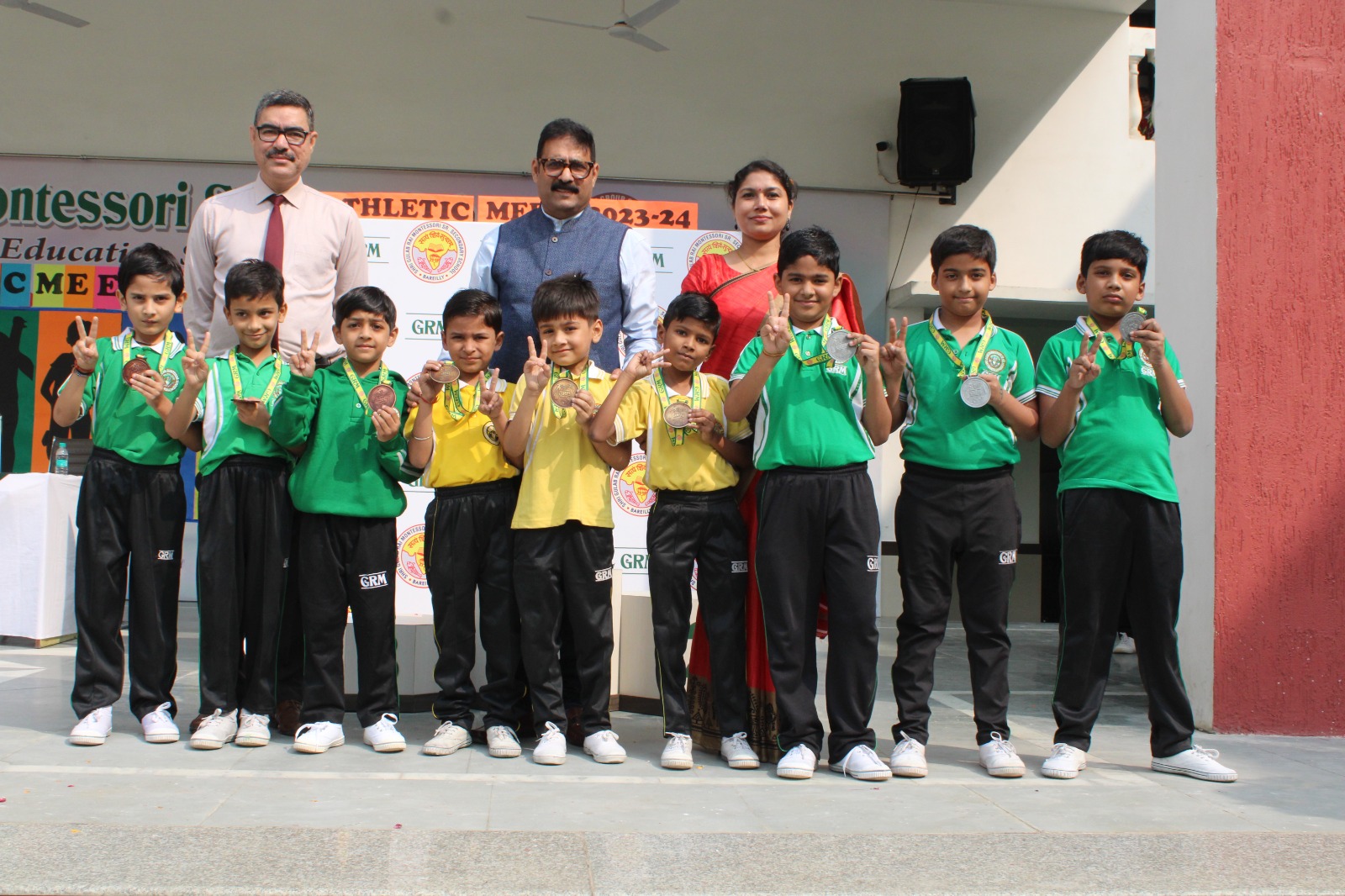 जीआरएम स्कूल जूनियर विगं में वार्षिक एथलेटिक मीट आयोजित