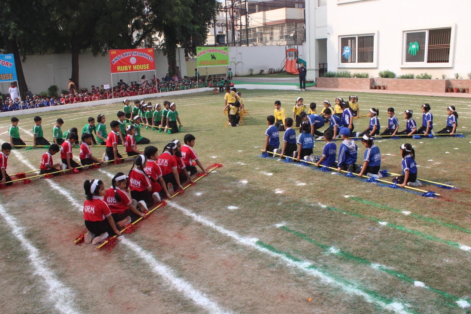 जीआरएम स्कूल जूनियर विगं में वार्षिक एथलेटिक मीट आयोजित