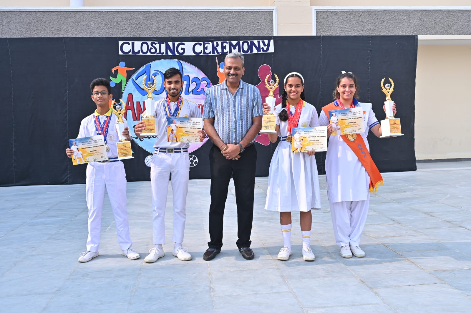 माधवराव सिंधिया पब्लिक स्कूल में वार्षिक खेलकूद समारोह 'जोश 23' का हुआ समापन