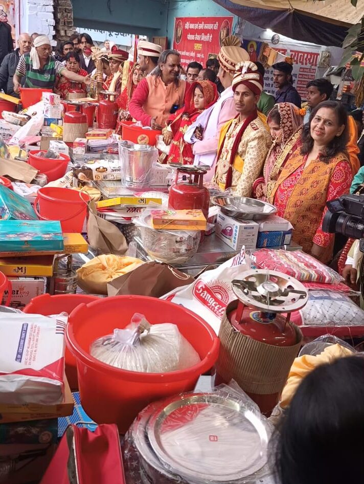 बाबा श्याम के प्रथम बार्षिक उत्सव पर 7 कन्याओ का हुआ सामूहिक विवाह