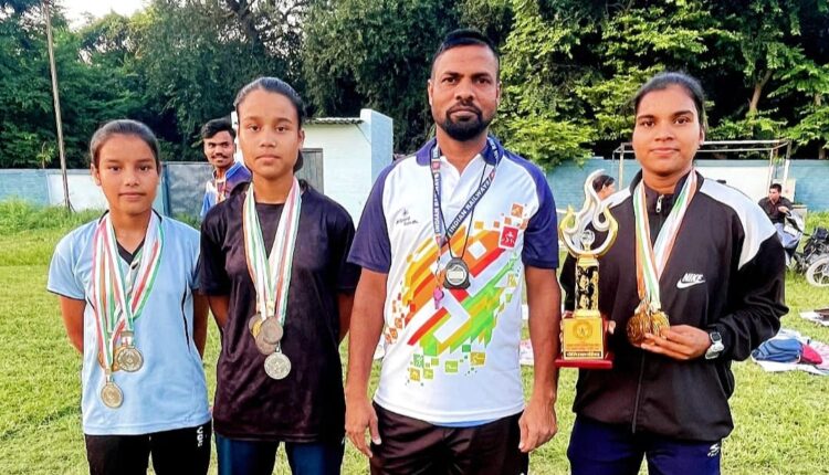 रेलवे ग्राउंड की अंतरा,अनुष्का, नीतू, व्यक्तिगत चैंपियन के साथ अखिल भारतीय नेशनल के लिए हुआ चयन