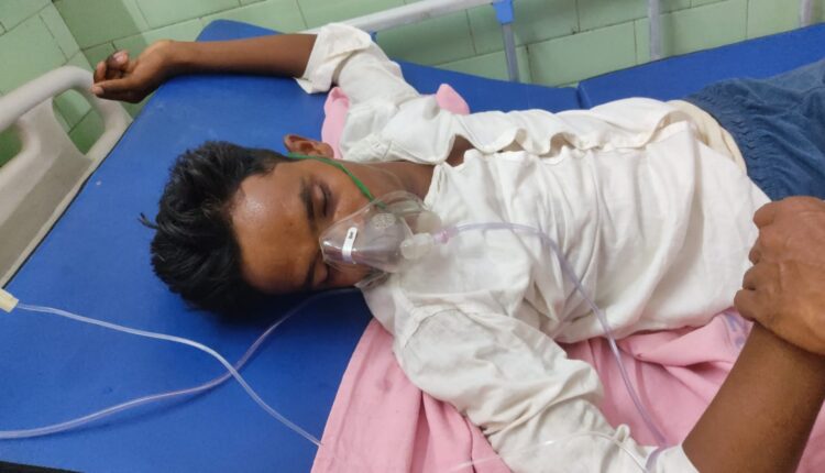 ग्रामीण को सांप ने काटा हालत गम्भीर , जिला अस्पताल में कराया भर्ती