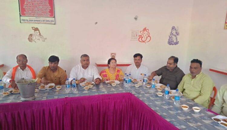 पूर्व केंद्रीय मंत्री की पुत्री जिला पंचायत सदस्य तेजेश्वरी सिंह ने कराया विशाल भंडारा