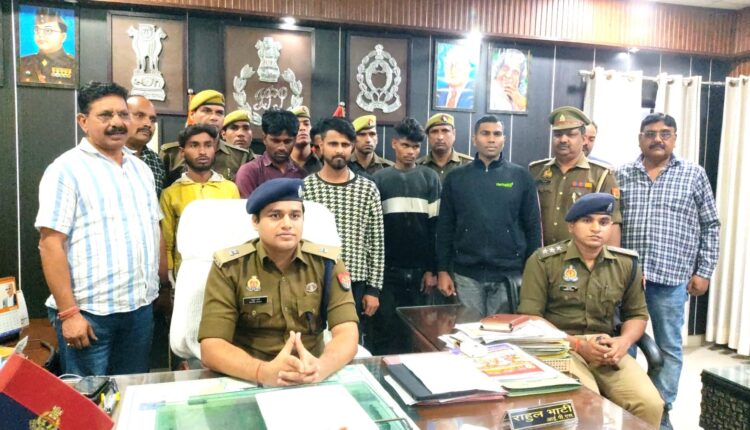 सीबीगंज पुलिस ने किया जल आकाश कंपनी गोदाम में हुई लूट का खुलासा
