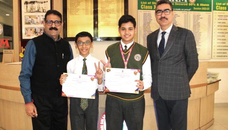 जीआरएम के ऋषित और अतिशय रहे संगीत में अव्वल