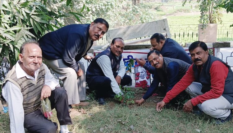 पौधारोपण कर प्रथम राष्ट्रपति डॉ. राजेंद्र प्रसाद को याद किया