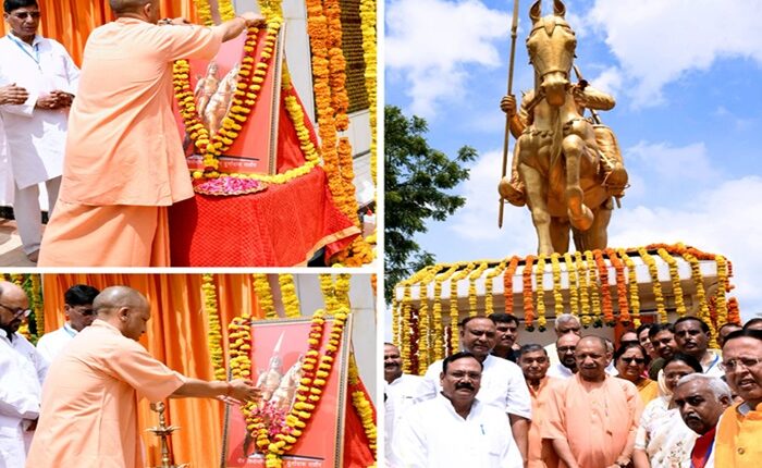 सीएम योगी ने जन्माष्टमी पर किया दुर्गादास राठौर की प्रतिमा का अनावरण, बोले- बटेंगे तो कटेंगे